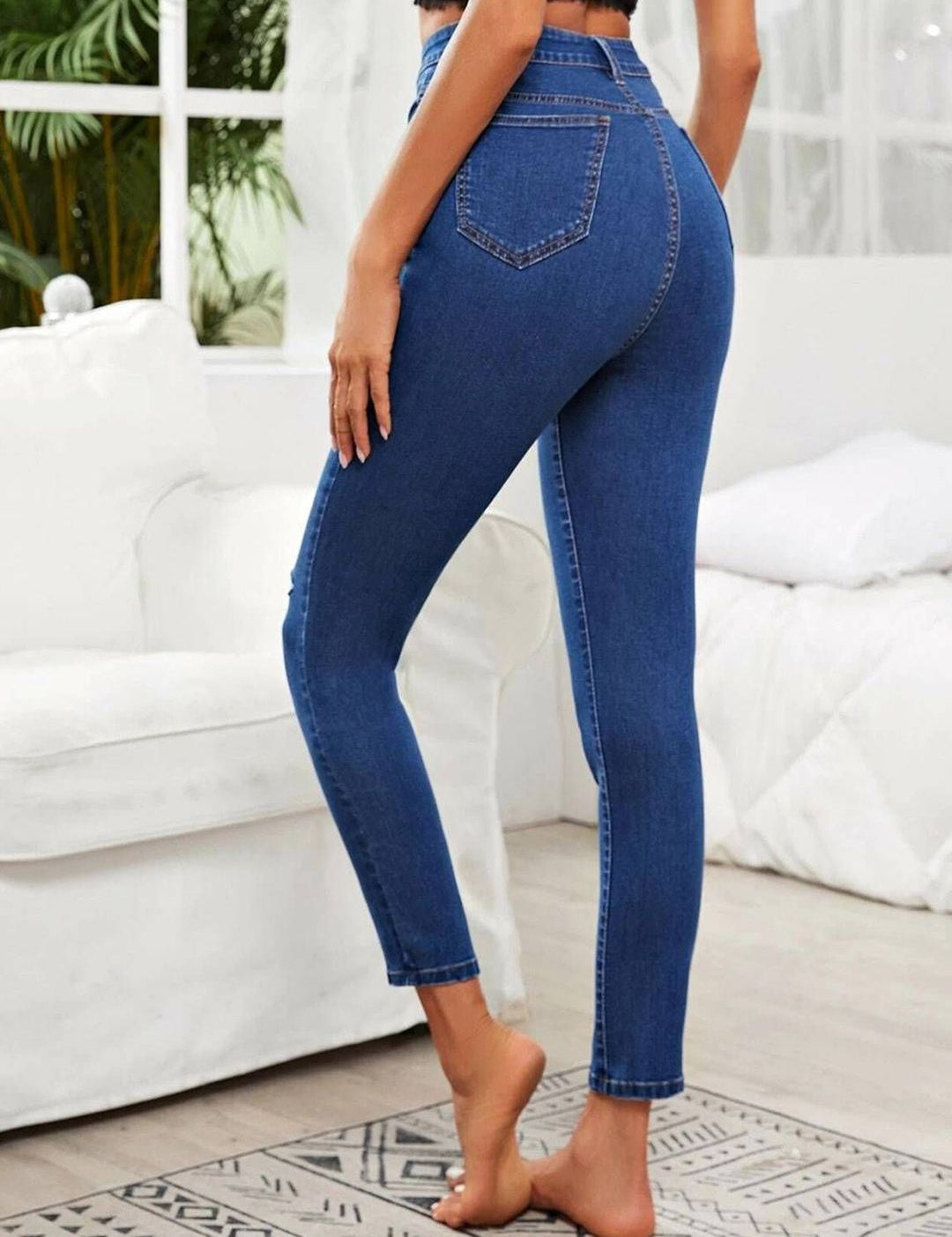 Kotty Girls Skinny Fit High-Rise Stretchable Jeans