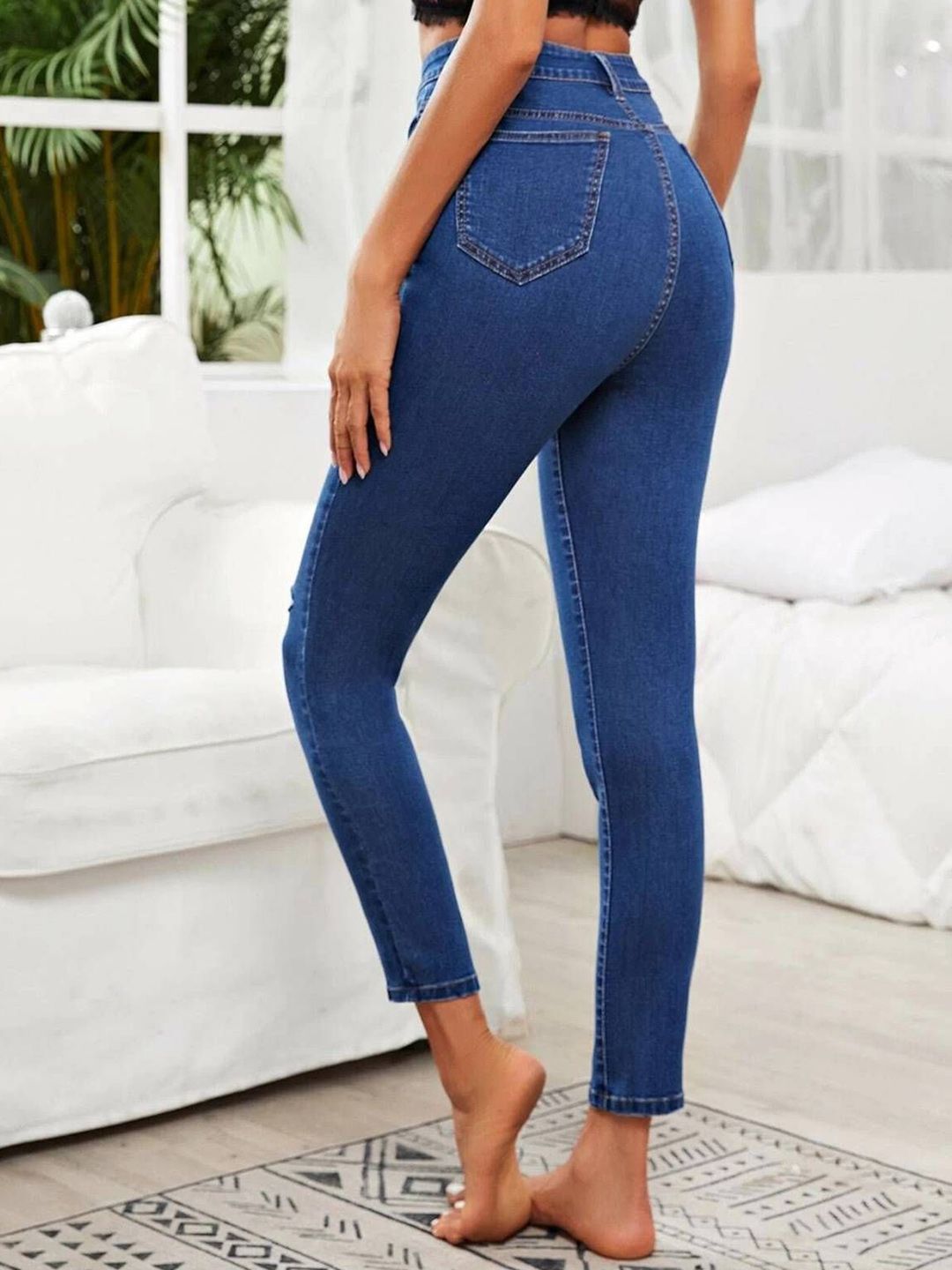 Kotty Girls Skinny Fit High-Rise Stretchable Jeans