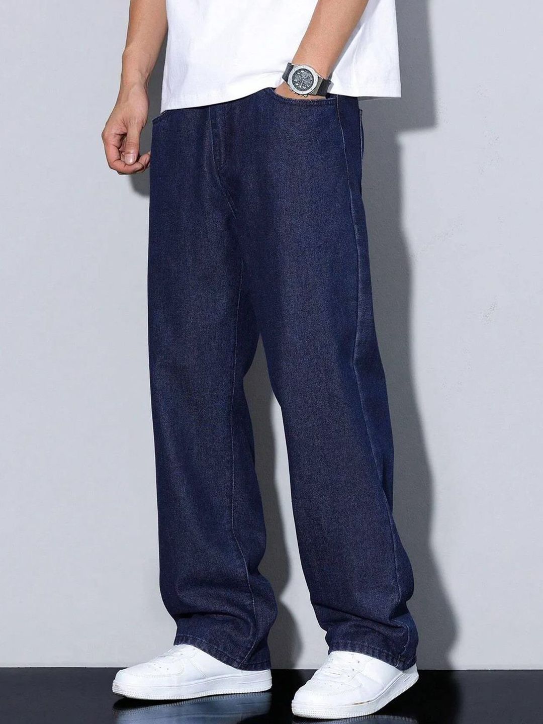 Kotty Men Mid-Rise Dark Shade Stretchable Jeans