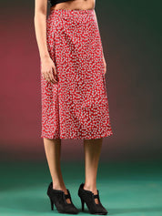 Kotty Printed A-Line Midi Skirts
