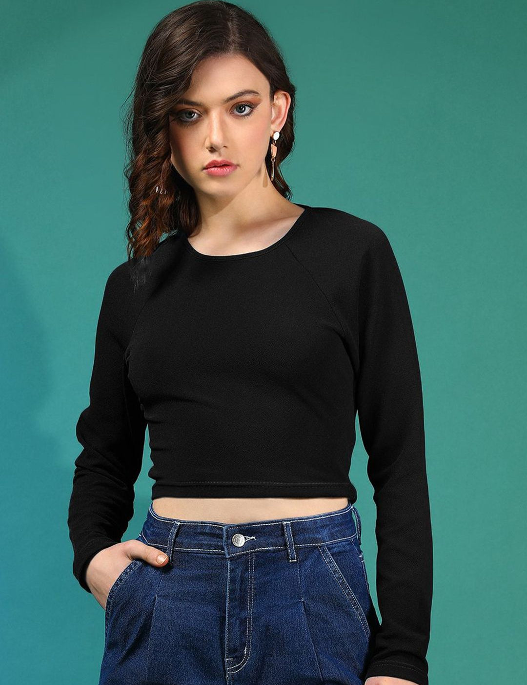 Kotty Women Solid Round Neck Top