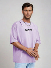 Kotty Men Graphic Printed Round Neck Cotton Oversized T-shirt