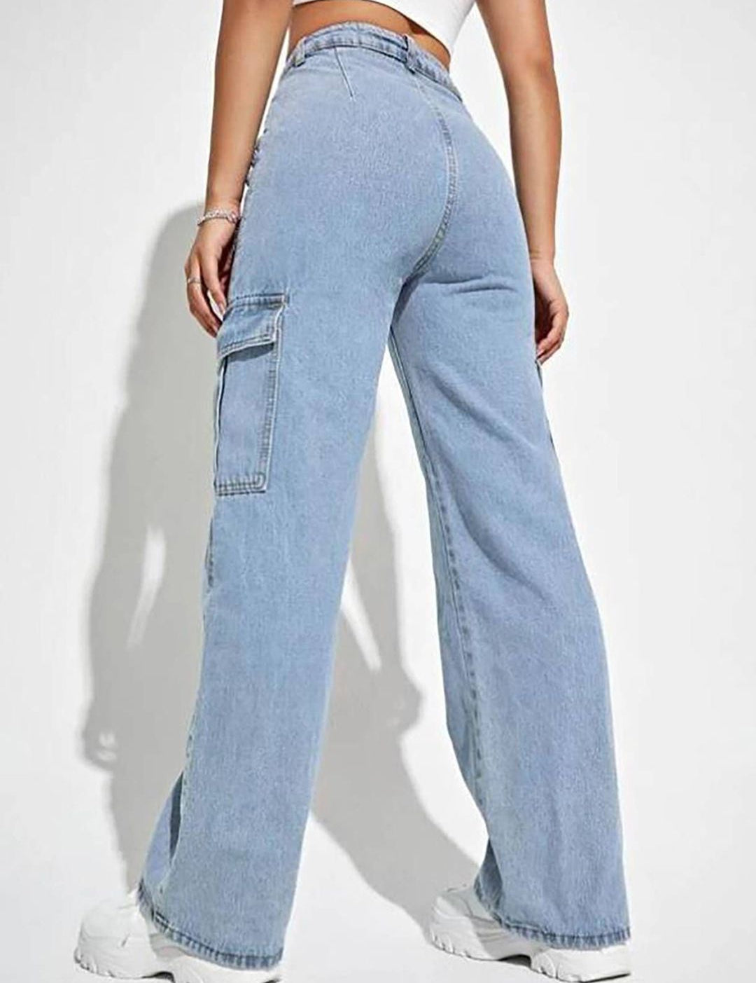 Kotty Women Wide Leg High-Rise Stretchable Jeans