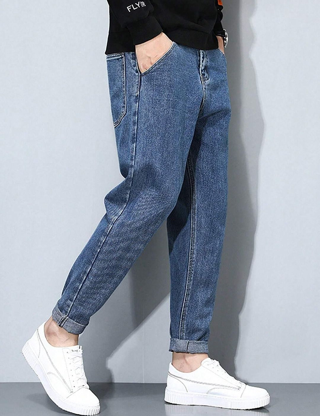 Kotty Men Straight Fit Low-Rise Stretchable Jeans