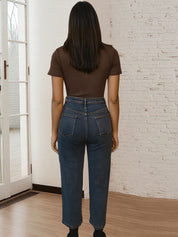 Kotty Women Relaxed Fit High-Rise Mildly Distressed Stretchable Jeans