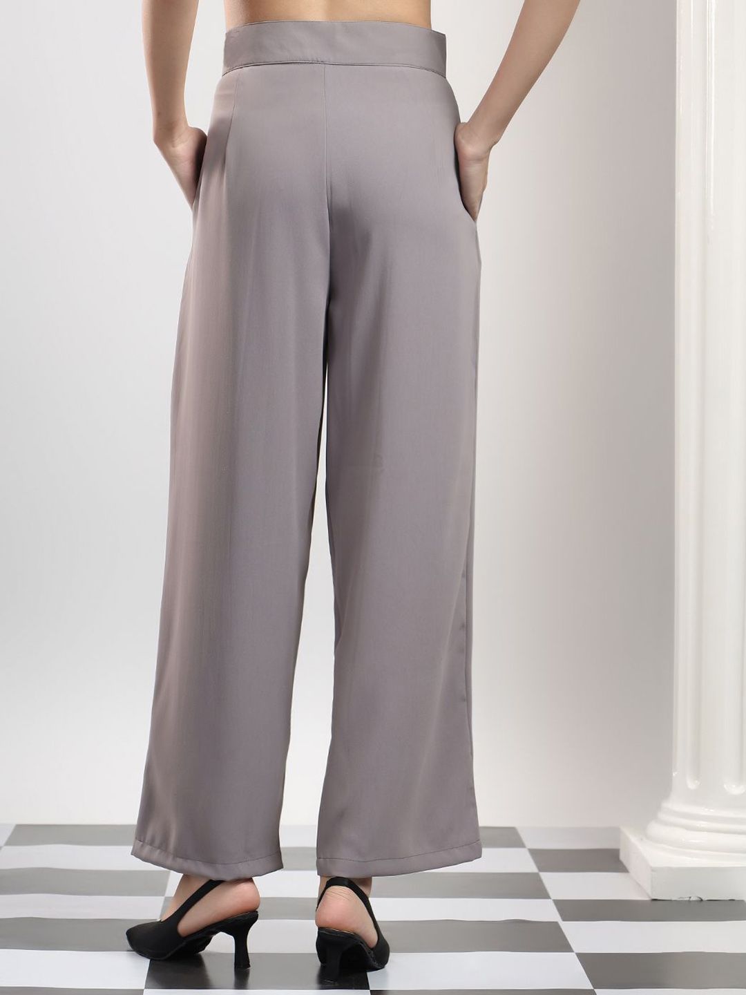 Kotty Women Original High-Rise Easy Wash Pleated Trousers