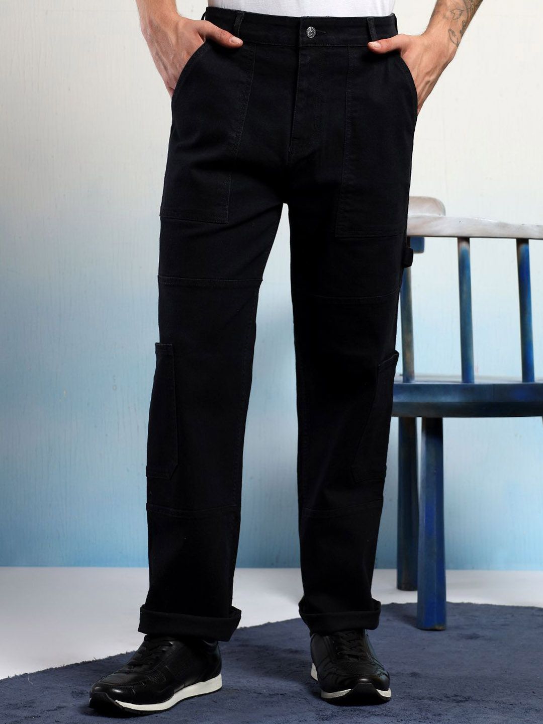 Kotty Men Pleated Cargos Trousers