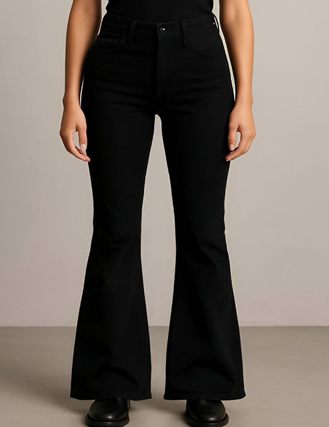 Kotty Women Jean Flared High-Rise Stretchable Jeans