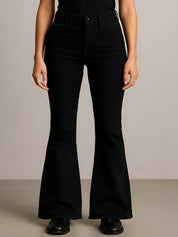 Kotty Women Jean Flared High-Rise Stretchable Jeans