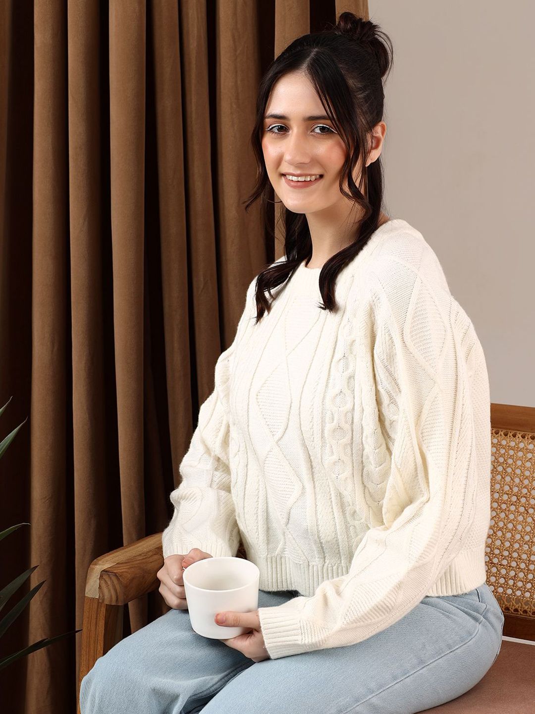 Kotty Women Cable Knit Pullover