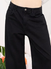 Kotty Women Jean Flared High-Rise Cotton Jeans