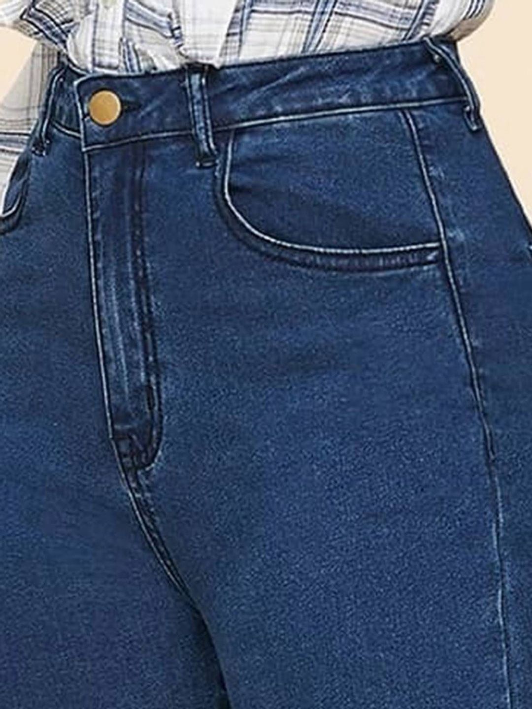 Kotty Girls Flared High-Rise Stretchable Jeans