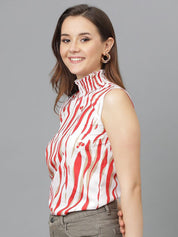 Kotty Print Crepe Top