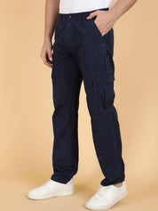 Kotty Men Easy Wash Regular Fit Cargos Trousers