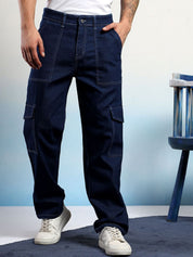 Kotty Men Straight Fit Low-Rise Stretchable Jeans