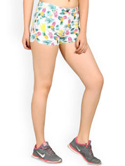 Kotty Women Floral Printed High-Rise Cotton Hot Pants Shorts