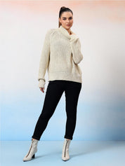 Kotty Women Turtle Neck Long Sleeves Pullover