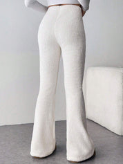 Kotty Women Flared High-Rise Easy Wash Trousers