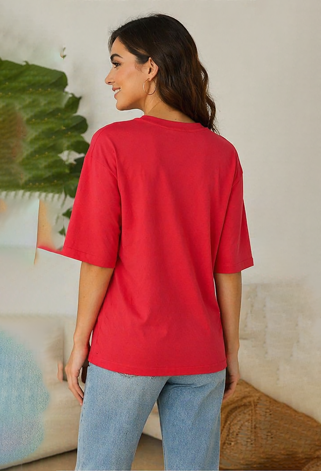 Women White Fashionable Casual Summer Top