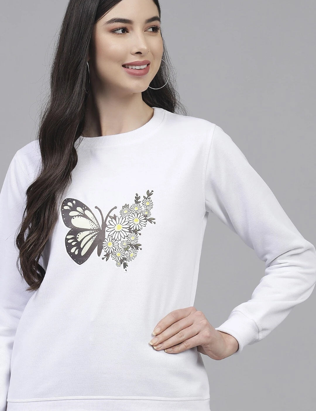 KOTTY Full Sleeve Printed Women Sweatshirt 