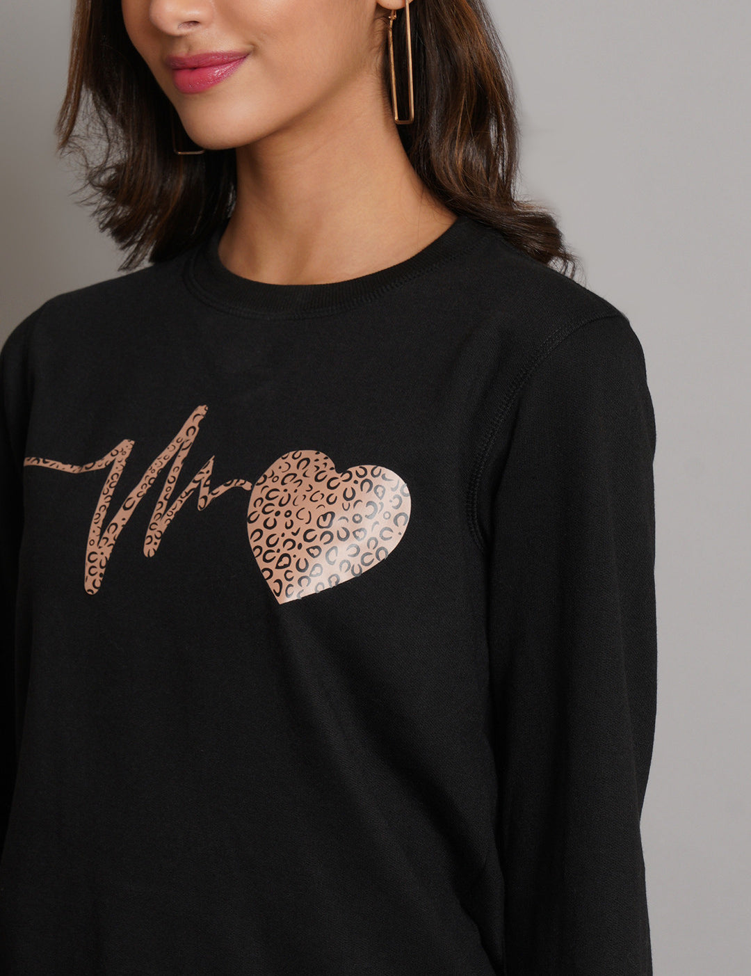 KOTTY Full Sleeve Graphic Print Women Sweatshirt 