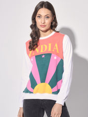 KOTTY Full Sleeve Graphic Print Women Sweatshirt 