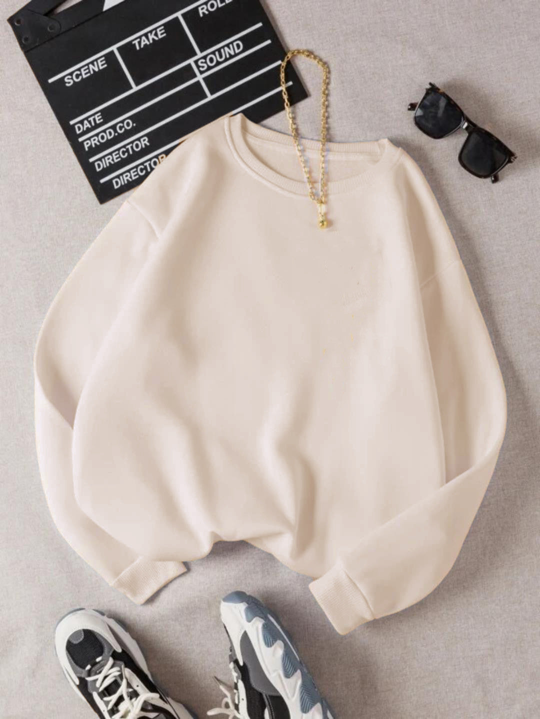 KOTTY Full Sleeve Solid Women Sweatshirt 
