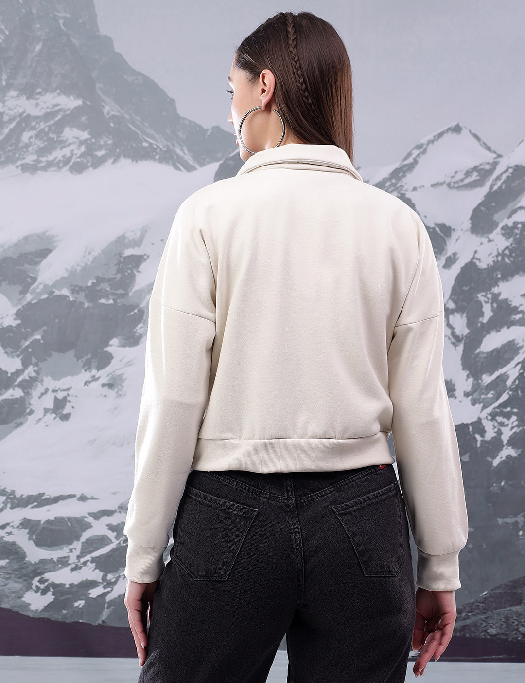KOTTY Full Sleeve Solid Women Sweatshirt 