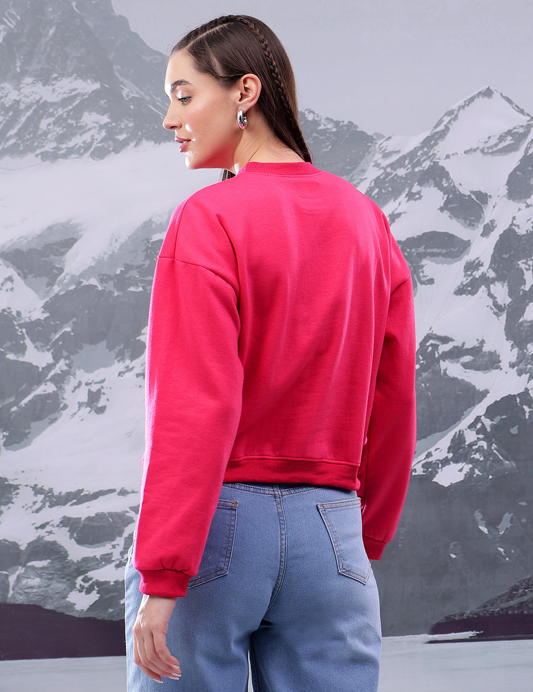 KOTTY Full Sleeve Solid Women Sweatshirt 