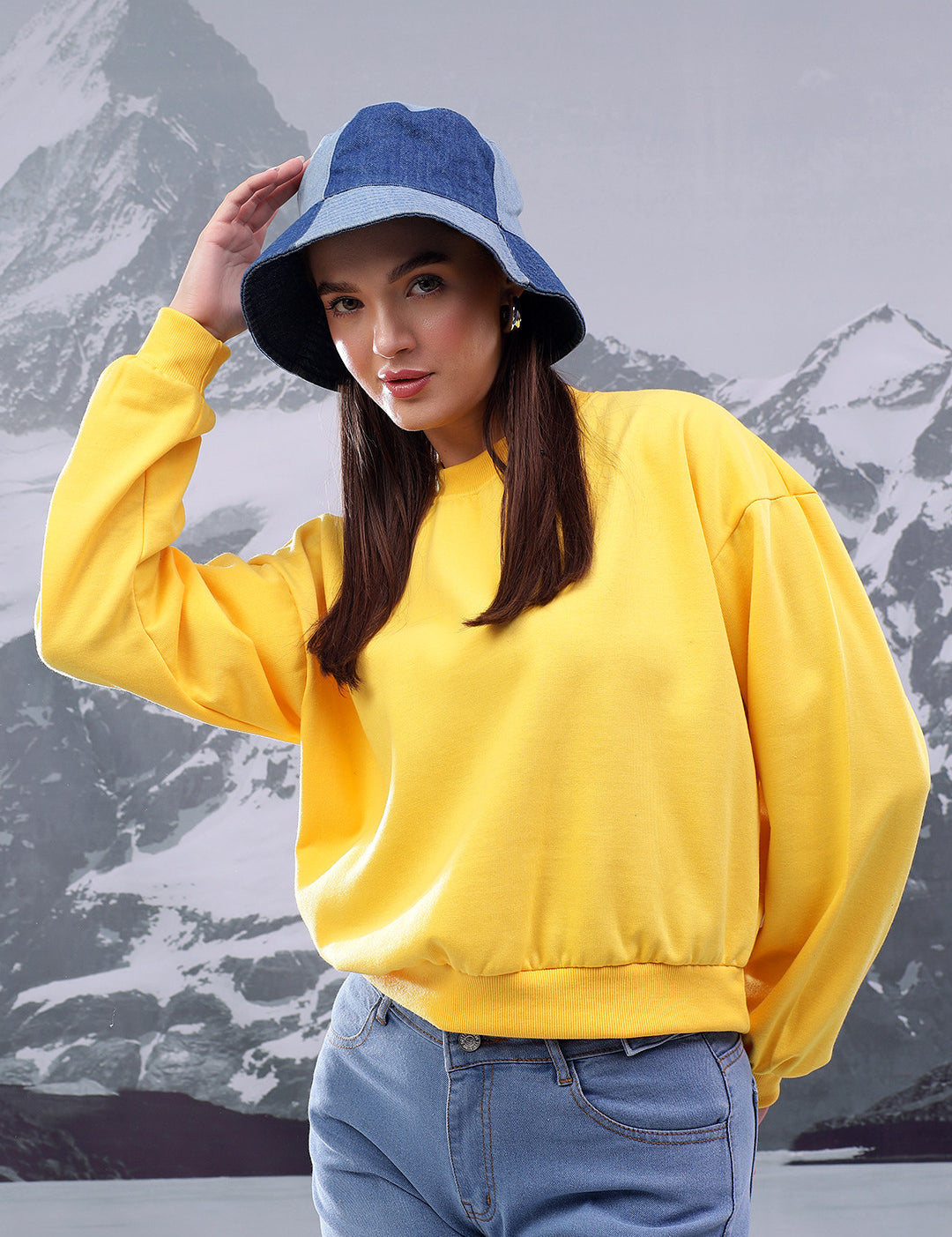 KOTTY Full Sleeve Solid Women Sweatshirt 