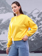 KOTTY Full Sleeve Solid Women Sweatshirt 