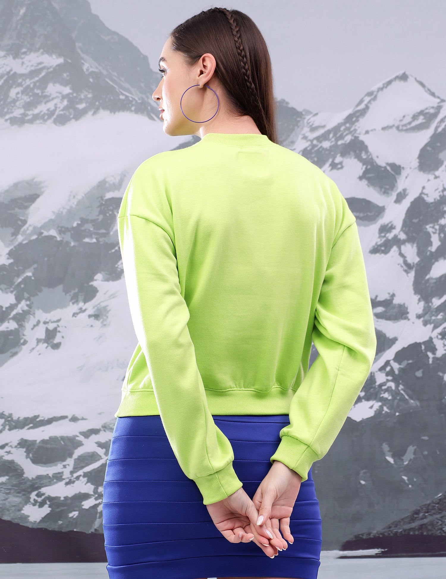 KOTTY Full Sleeve Solid Women Sweatshirt 