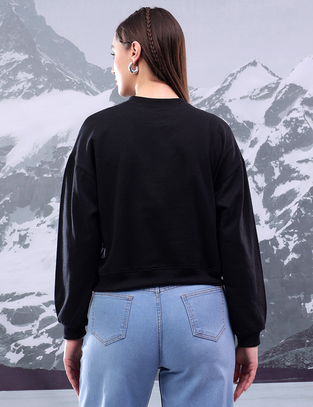 KOTTY Full Sleeve Solid Women Sweatshirt 