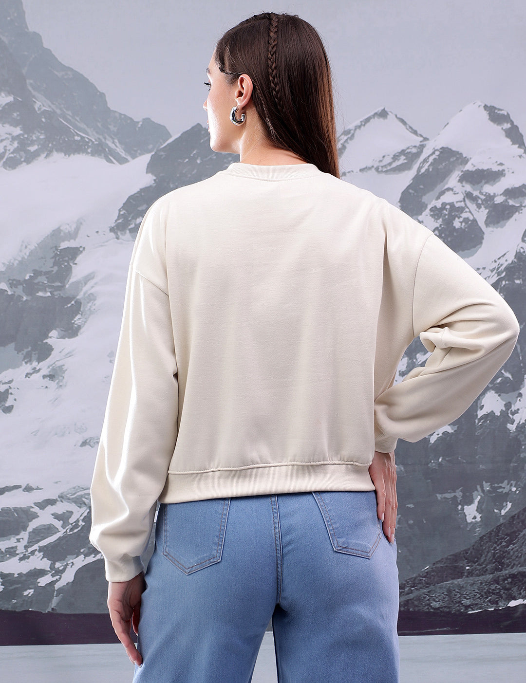 KOTTY Full Sleeve Solid Women Sweatshirt 