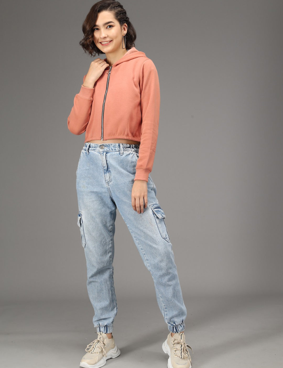 KOTTY Full Sleeve Solid Women Sweatshirt 