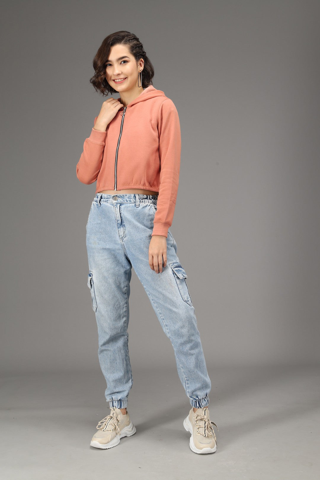 KOTTY Full Sleeve Solid Women Sweatshirt 