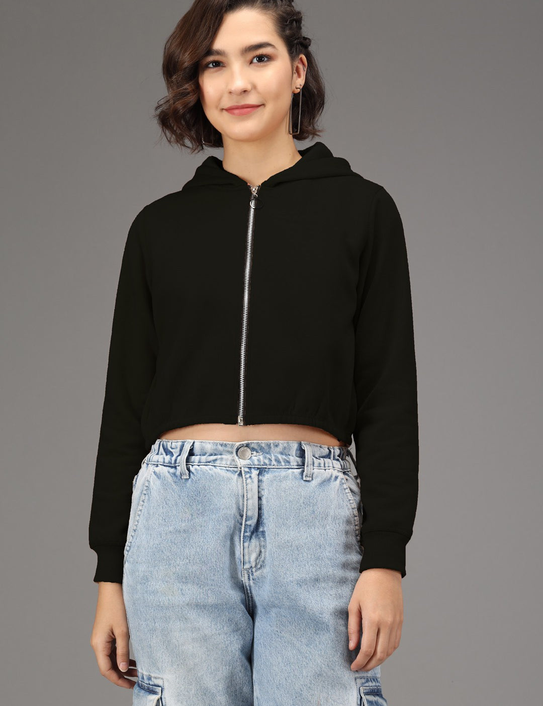 KOTTY Full Sleeve Solid Women Sweatshirt 