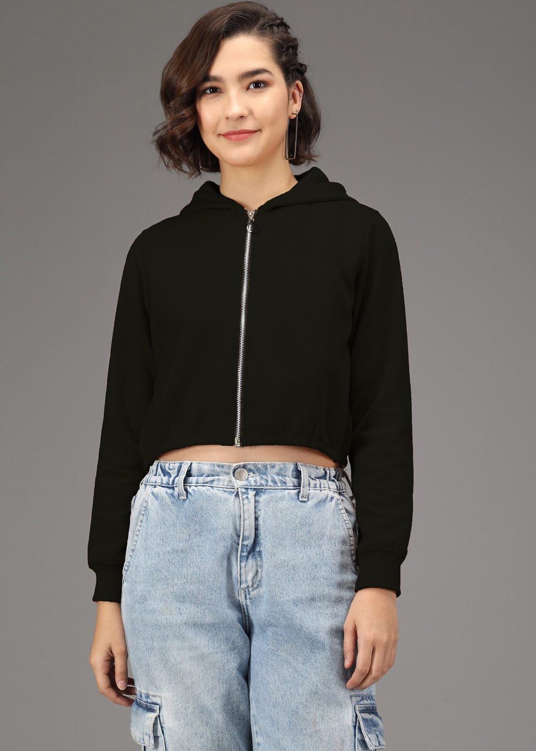 KOTTY Full Sleeve Solid Women Sweatshirt 
