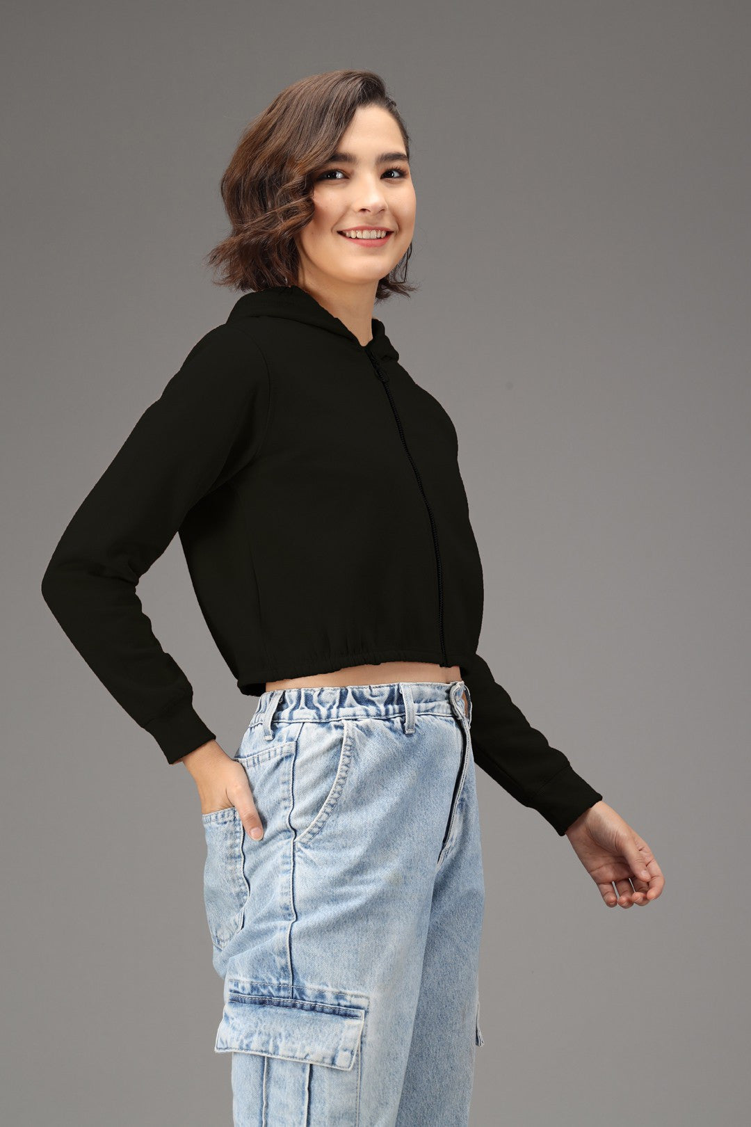 KOTTY Full Sleeve Solid Women Sweatshirt 