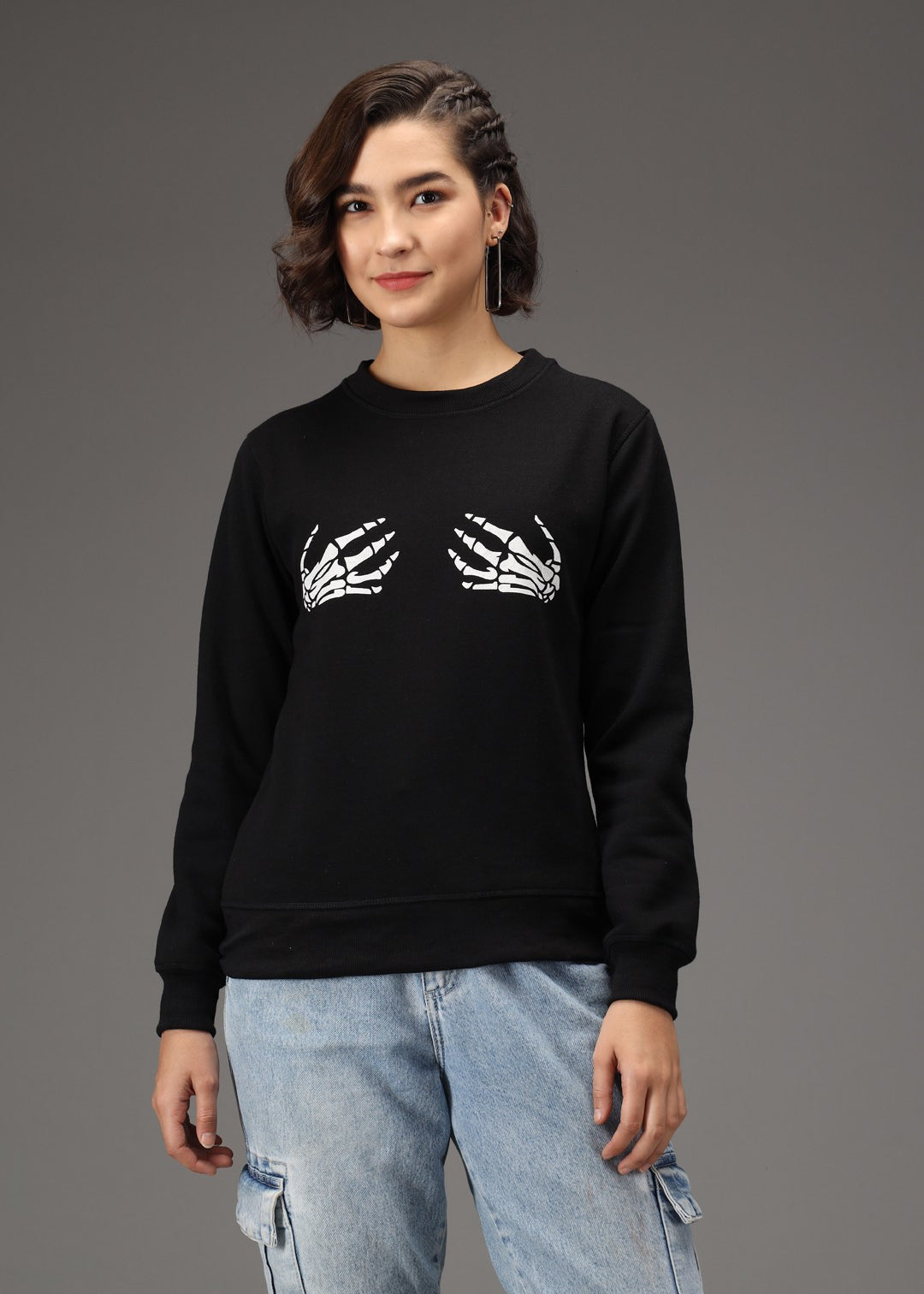 KOTTY Full Sleeve Solid Women Sweatshirt 