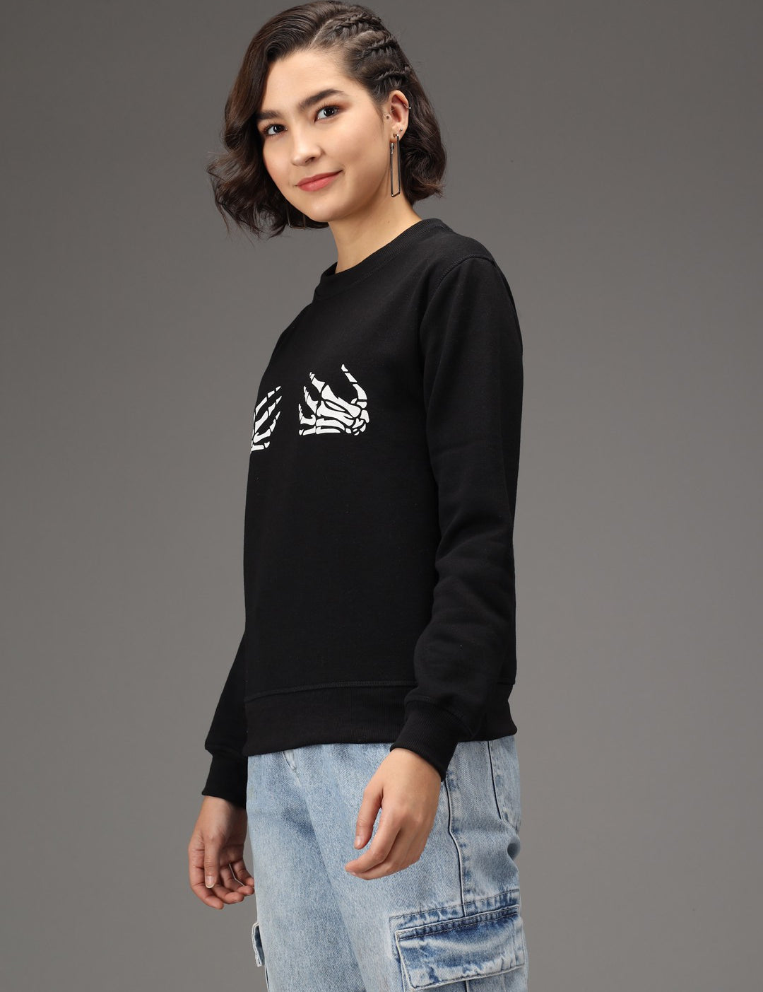 KOTTY Full Sleeve Solid Women Sweatshirt 