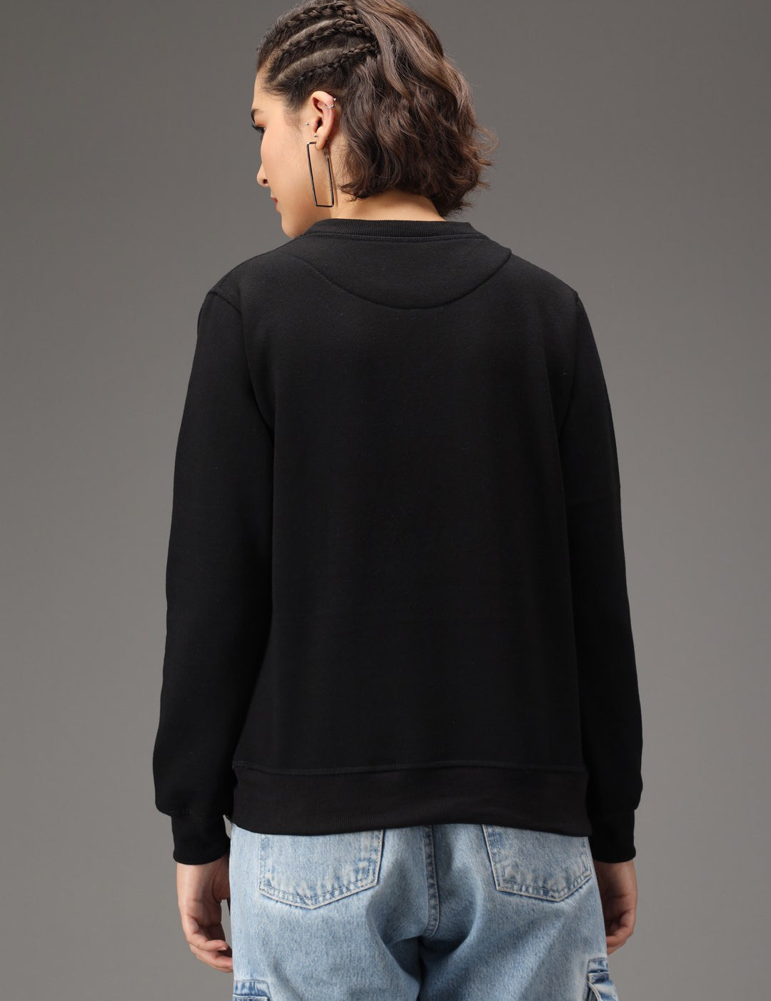 KOTTY Full Sleeve Solid Women Sweatshirt 