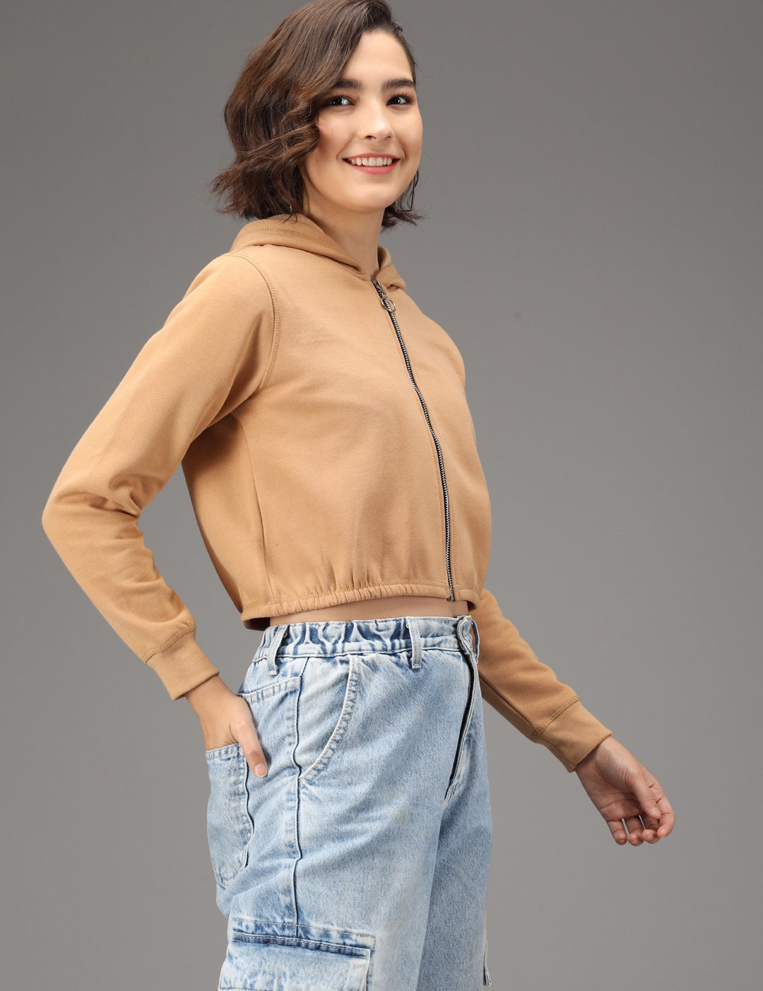 KOTTY Full Sleeve Solid Women Sweatshirt 