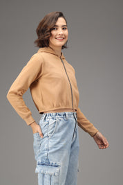 KOTTY Full Sleeve Solid Women Sweatshirt 