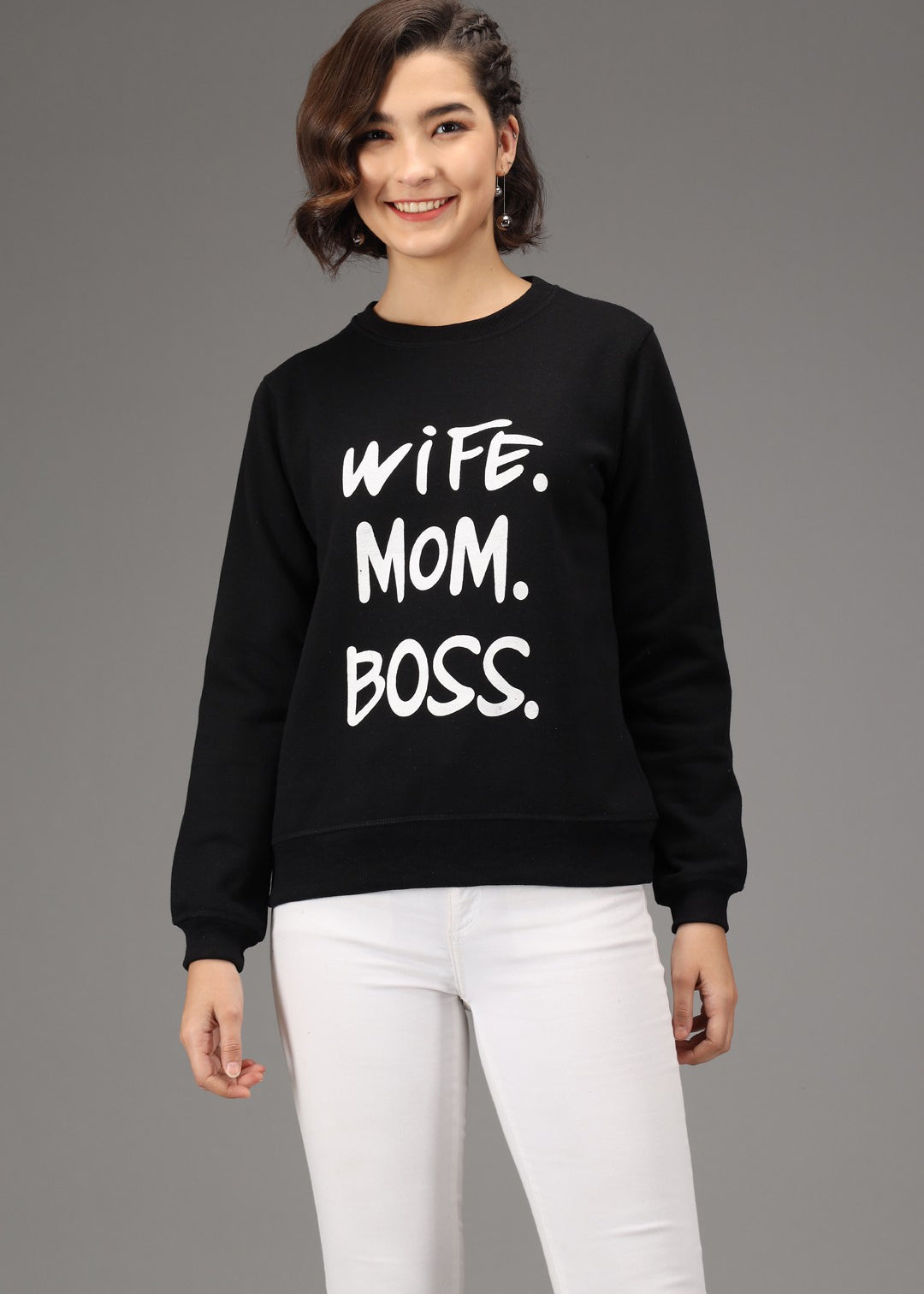 KOTTY Full Sleeve Printed Women Sweatshirt 