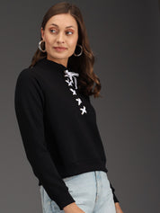 KOTTY Full Sleeve Solid Women Sweatshirt 