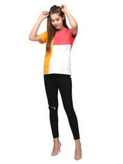 Kotty Women Multicoloured Pockets T-shirt