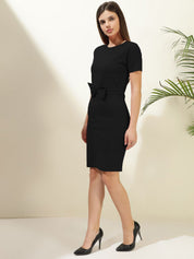 Kotty Women Round Neck Sheath Dress