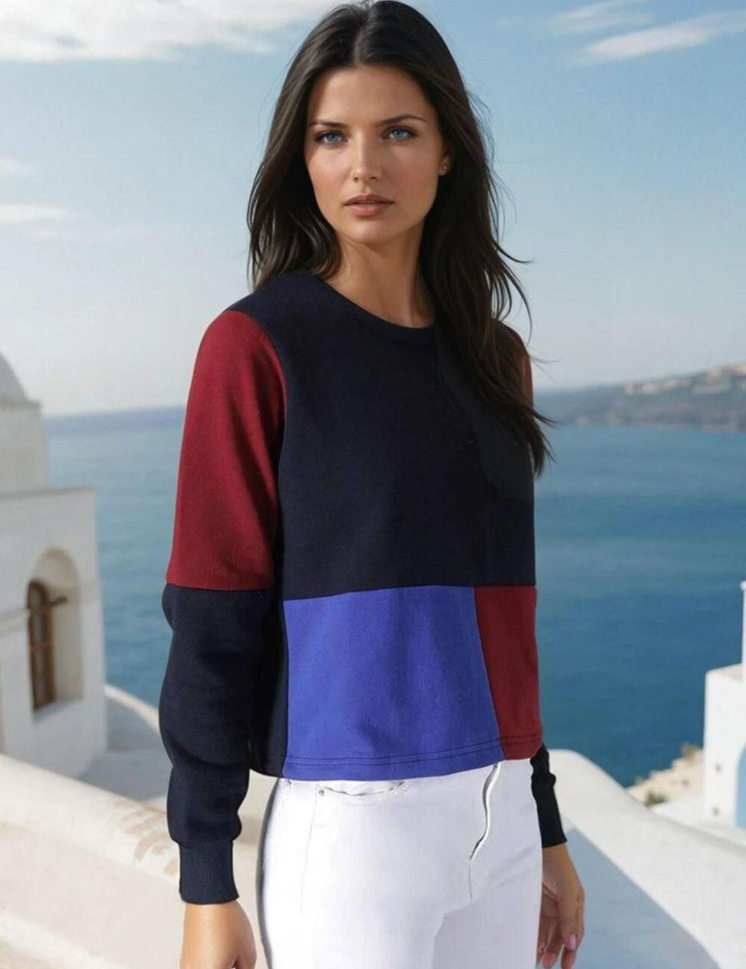 Kotty Women Colourblocked Sweatshirt
