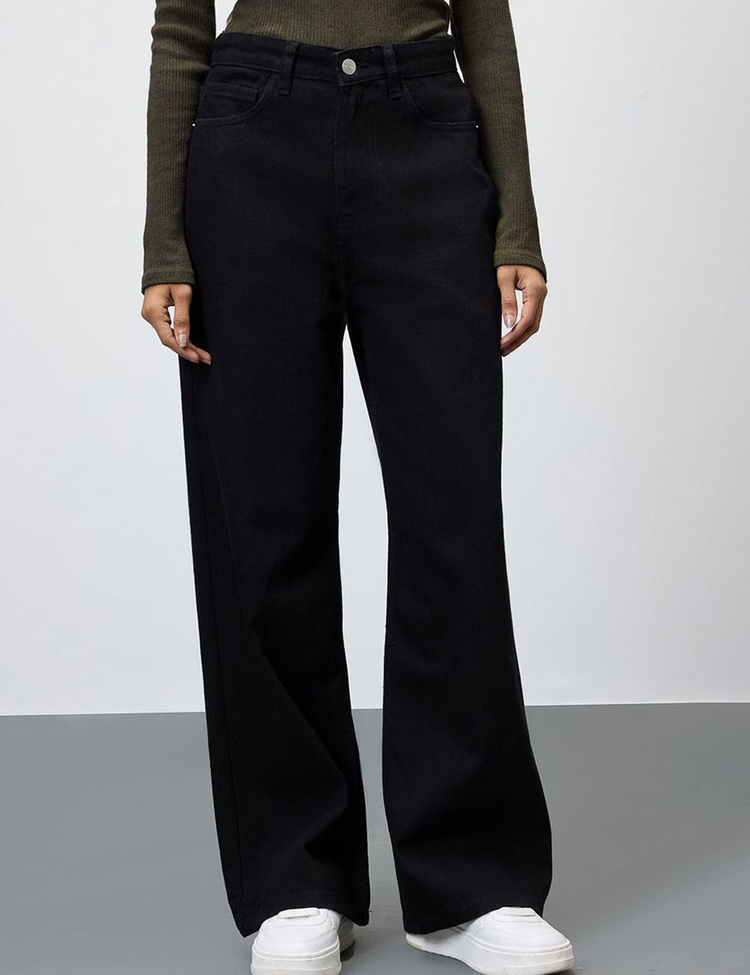 Kotty Women Jean Wide Leg Stretchable Jeans